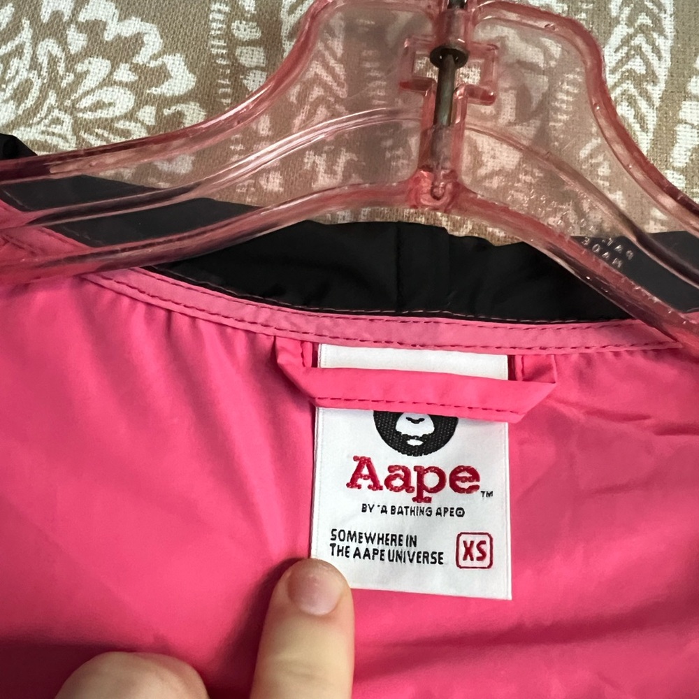 Aape by Bathing Ape Hot Pink & Black Track Suit - Picture 4 of 9